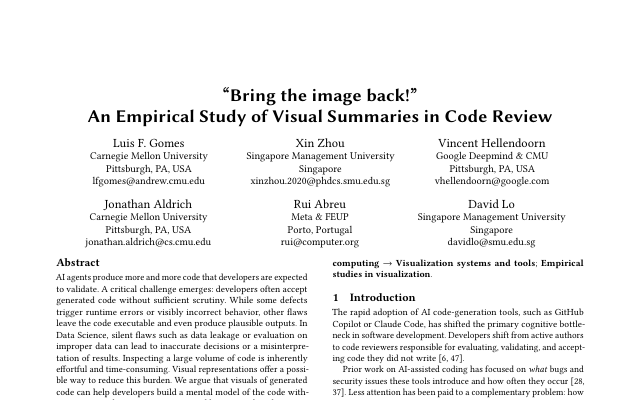 “Bring the image back!” An Empirical Study of Visual Summaries in Code Review